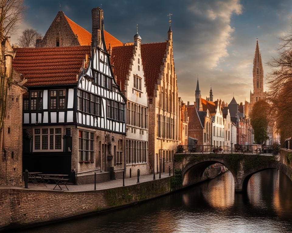 België: Middeleeuwse architectuur zien in Brugge.