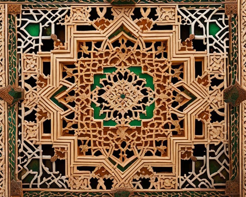Moorse architectuur in het Alhambra