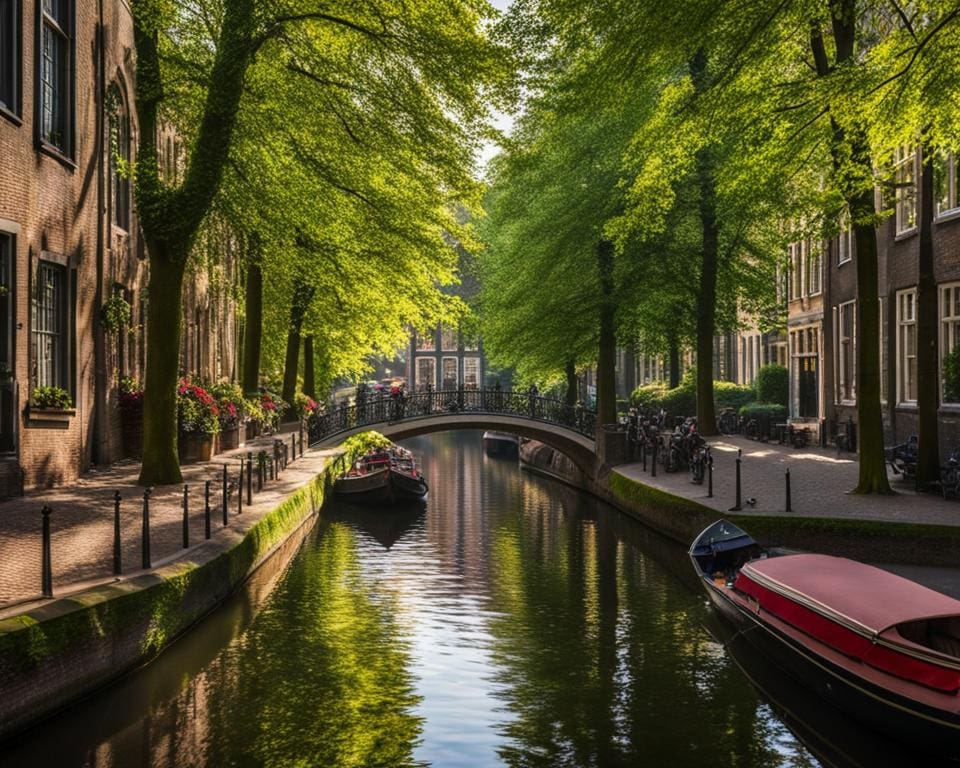 Nederland: Een boottocht door de grachten van Utrecht maken.