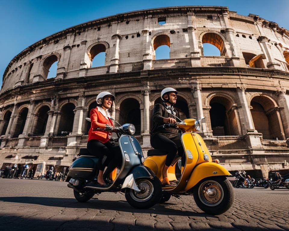 Vespa-tour Rome geschiedenis cultuur