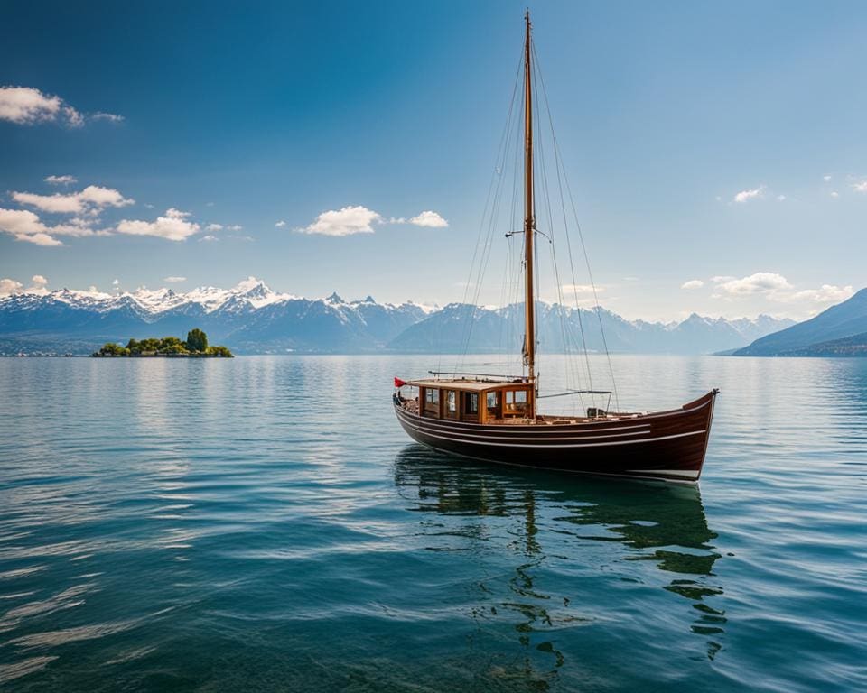 Zwitserland: Een boottocht maken op het Meer van Genève.