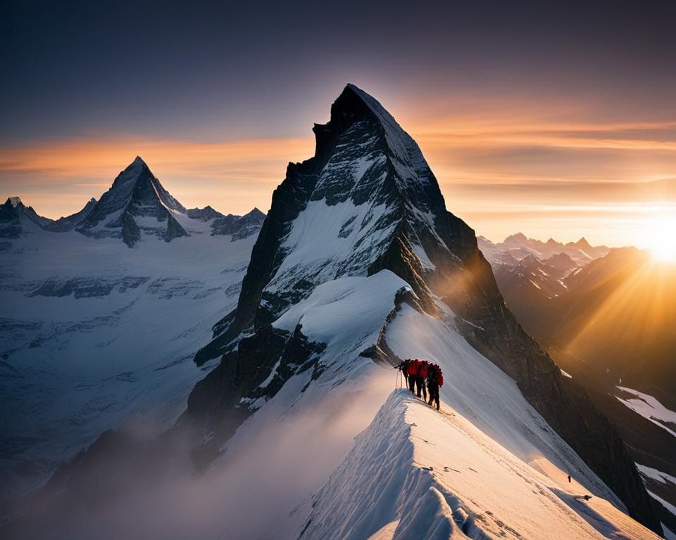 bergbeklimmen op de Matterhorn
