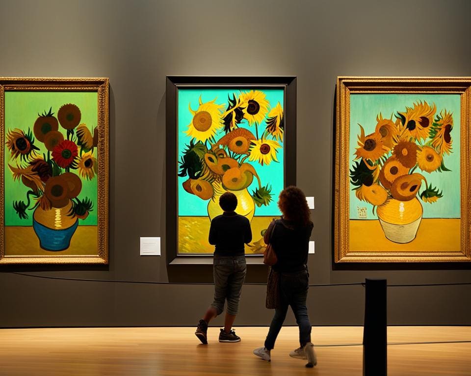 bezoekers bij het Van Gogh Museum