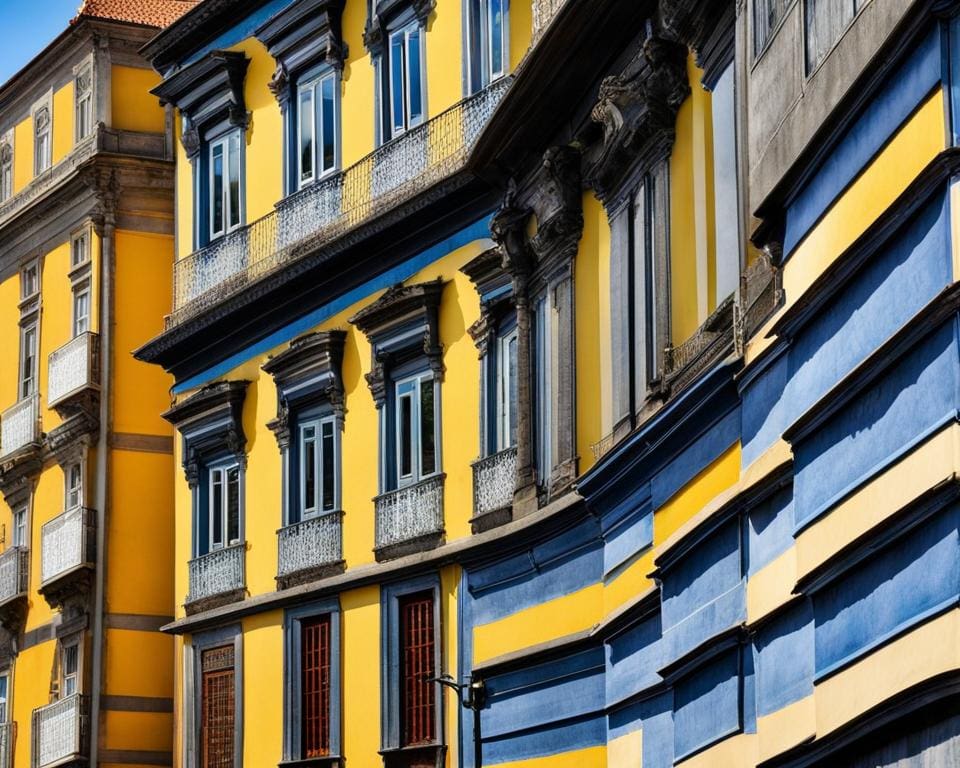 fotograferen kleurrijke gebouwen in Porto