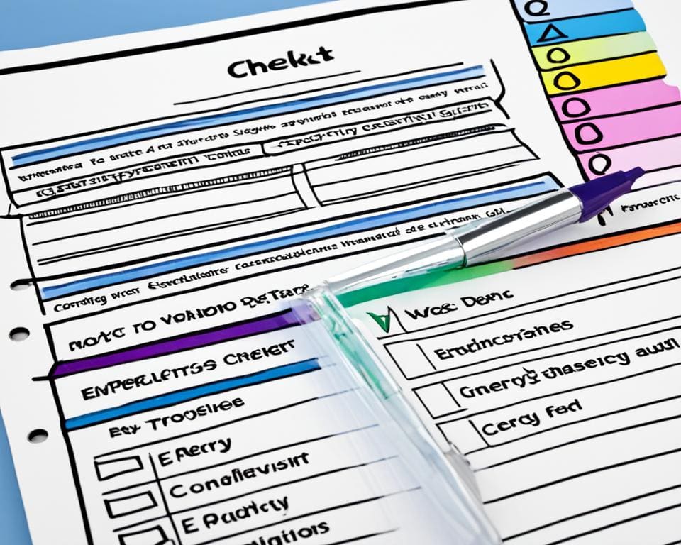 energie audit checklist