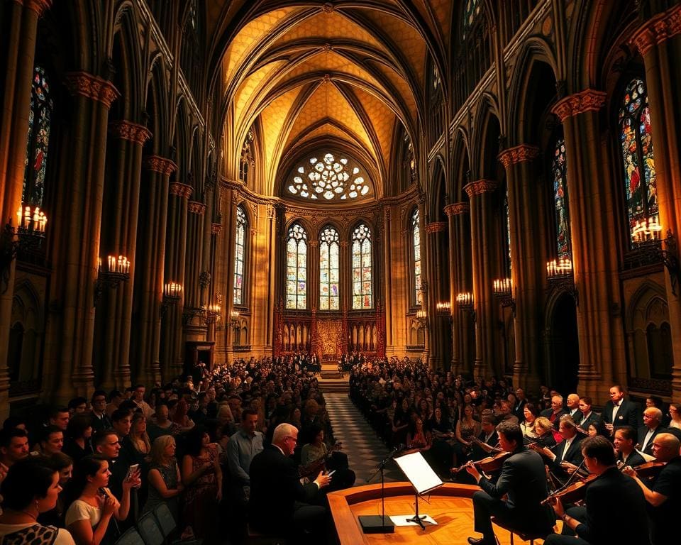 Bezoek een concert in een oude kathedraal