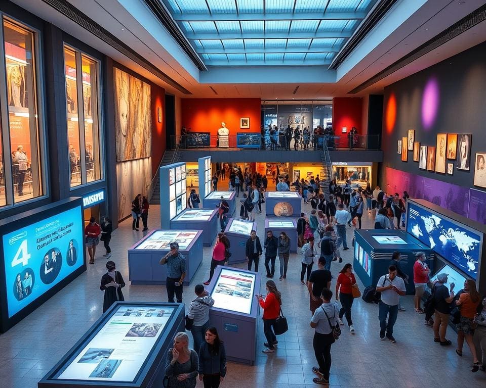 Bezoek een museum met een interactieve tentoonstelling