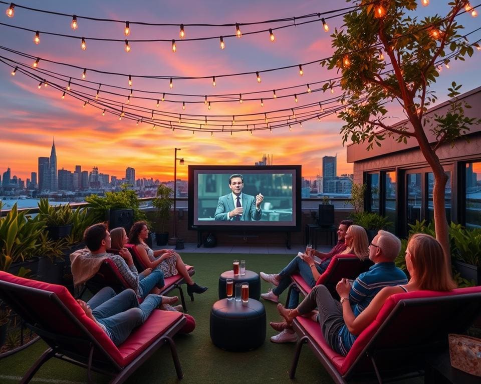 Bezoek een rooftop cinema voor een unieke filmavond