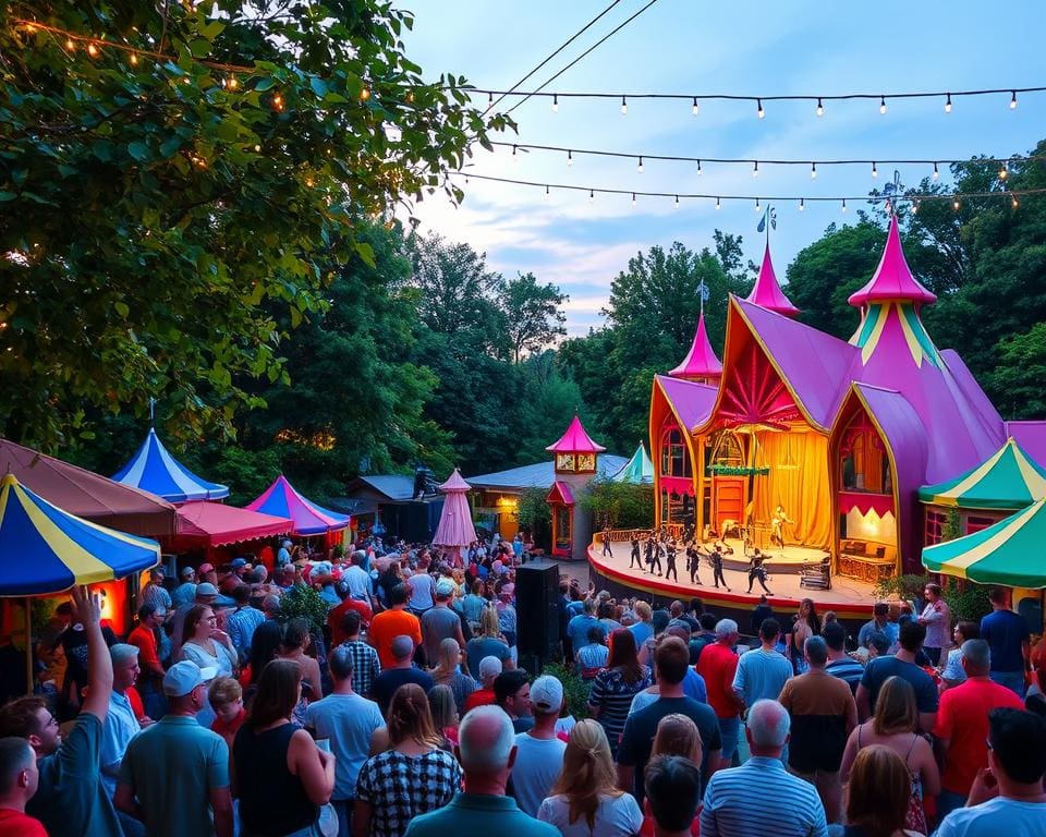 Bezoek een theaterfestival met voorstellingen in de open lucht