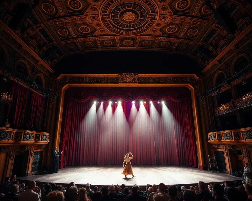 Geniet van een dansvoorstelling in een oud theater