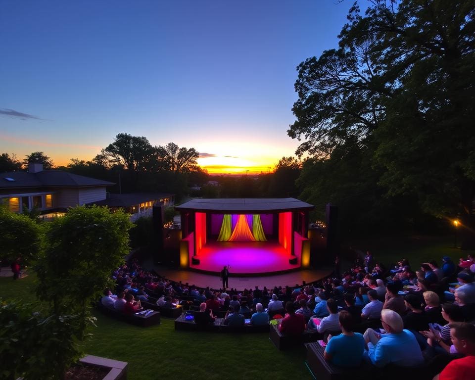 Geniet van een theaterstuk op een unieke buitenlocatie