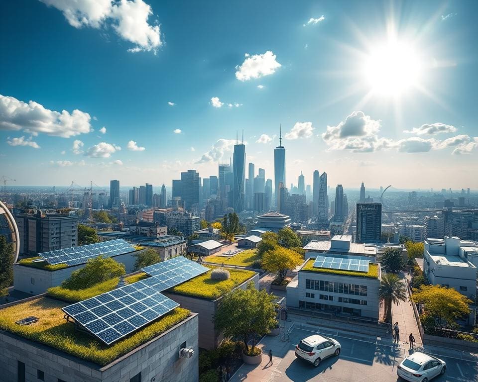 Hoe zonne-energie stedelijke gebieden transformeert