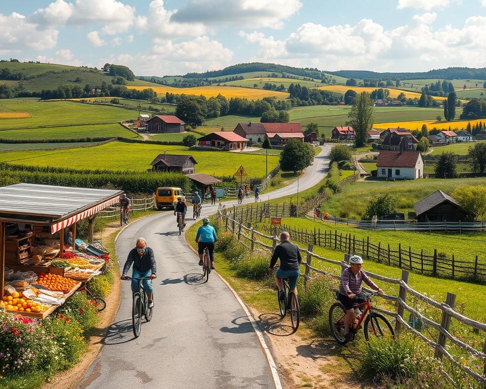 Ontdek de lokale keuken tijdens een culinaire fietsroute