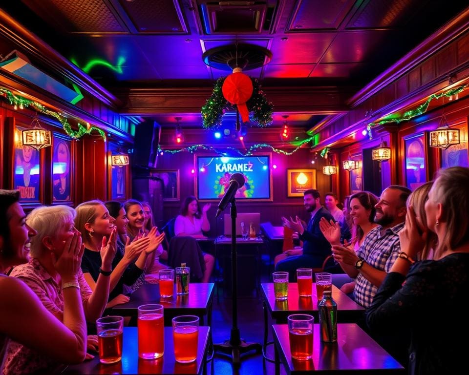 Probeer een avondje karaoke in een gezellige bar