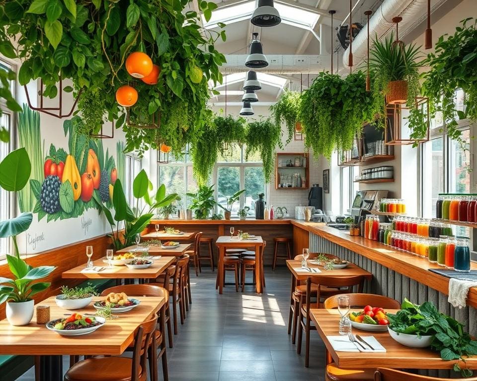 Probeer een vegan restaurant voor een gezonde maaltijd