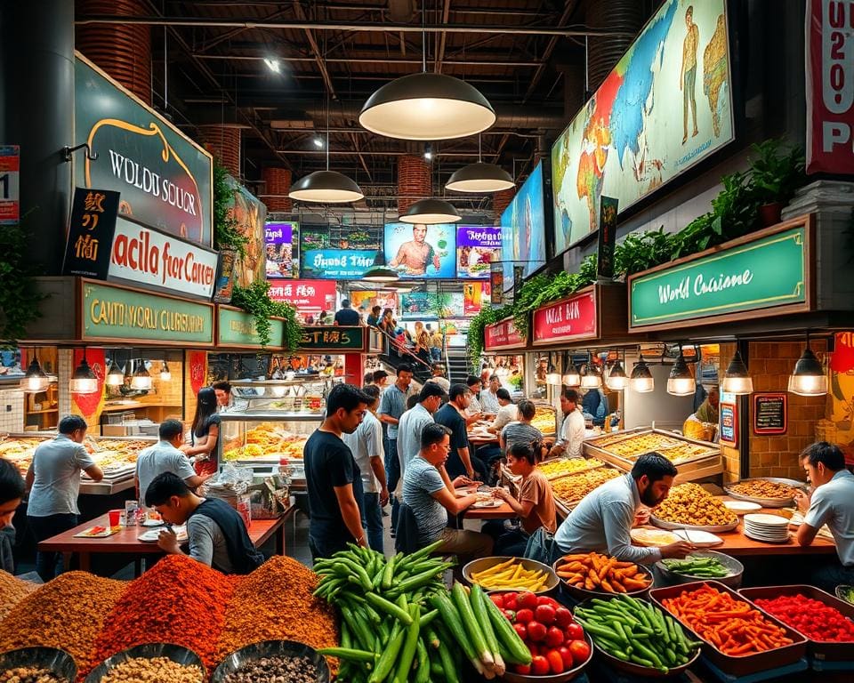 diverse foodcourts