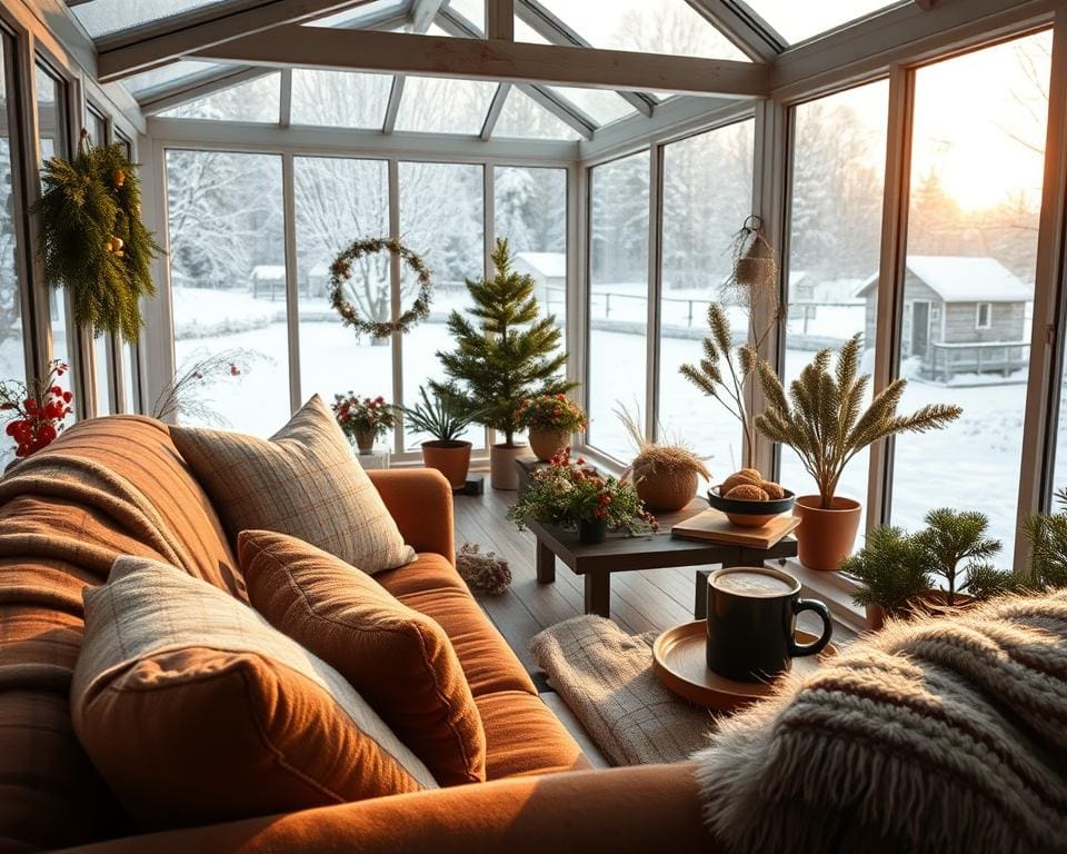 Hoe maak je van je serre een gezellige winterplek?