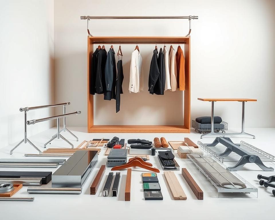 Materialen van Smart kledingrekken