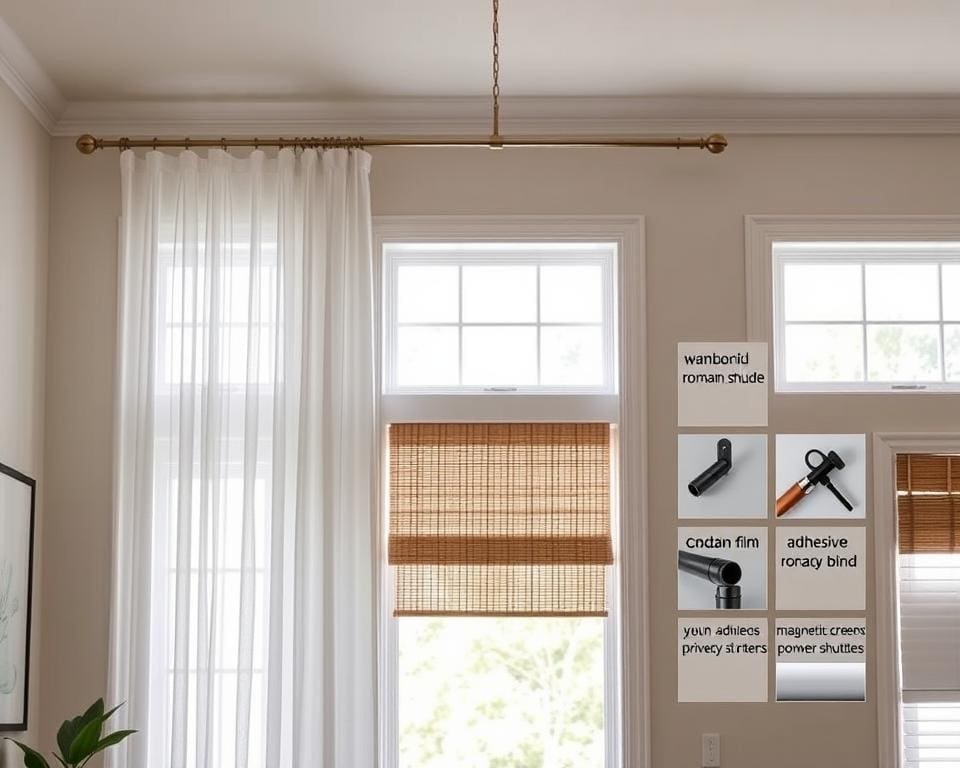 alternatieven voor raambekleding zonder boren