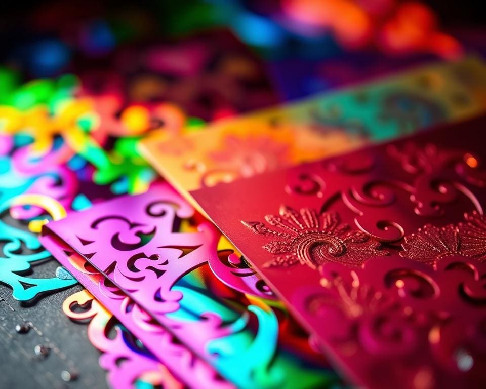 Is gesneden folie ook beschikbaar in kleur?