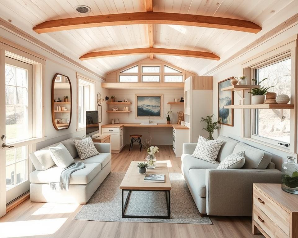 Hoe maak je een tiny house visueel ruimer?