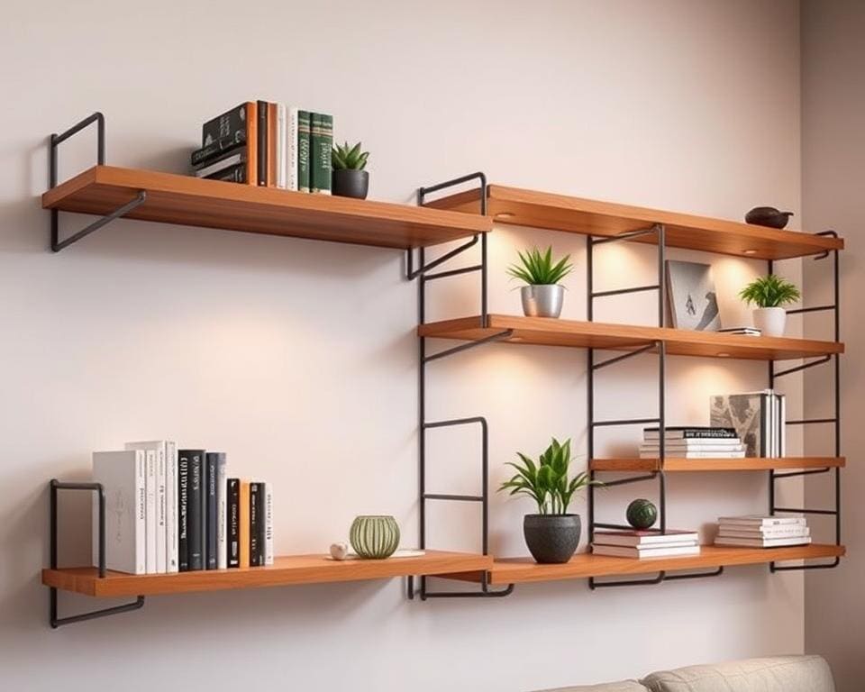 Wandplanken die praktisch en mooi combineren