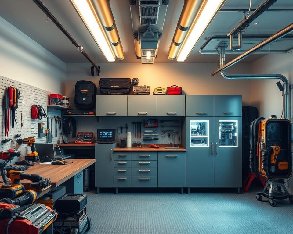 garage inrichten met handige gadgets