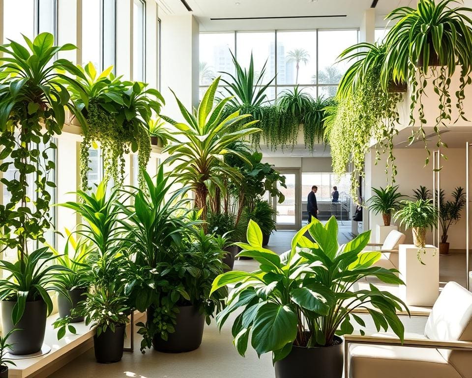 planten in de hal