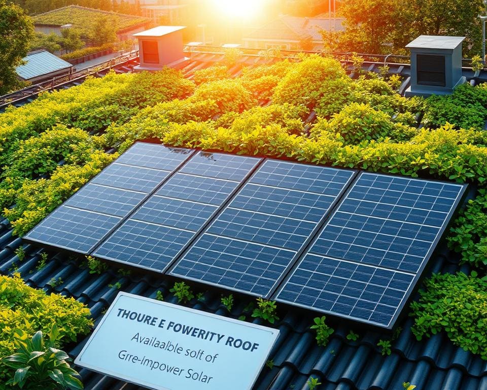 subsidie groen dak en zonnepanelen