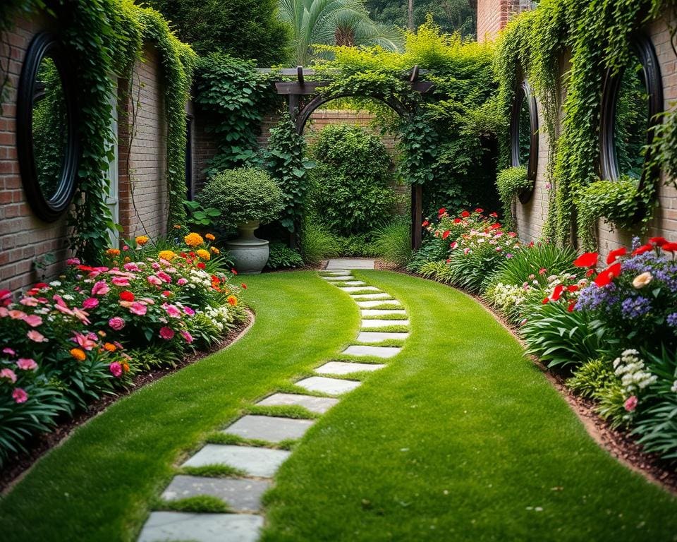 Hoe maak je een kleine tuin optisch groter?