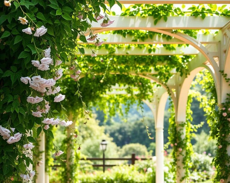 Wat zijn de voordelen van een pergola met klimplanten?