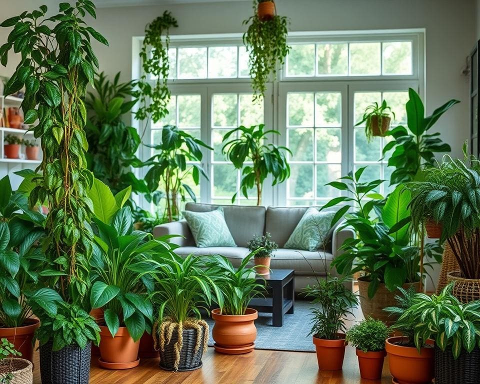 Welke planten brengen leven in de woonkamer?