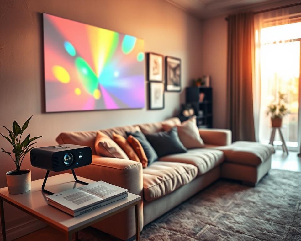 Hoe krijgt een portable projector je woonkamer in biosfeer?