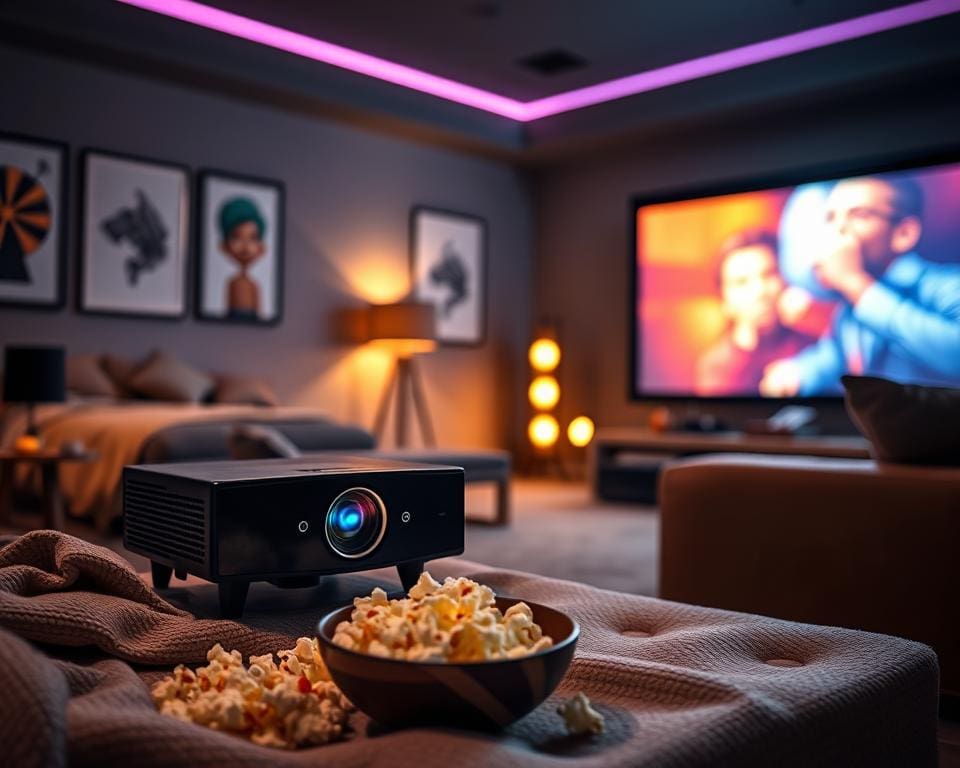 Wat maakt een compacte beamer ideaal voor filmavonden?