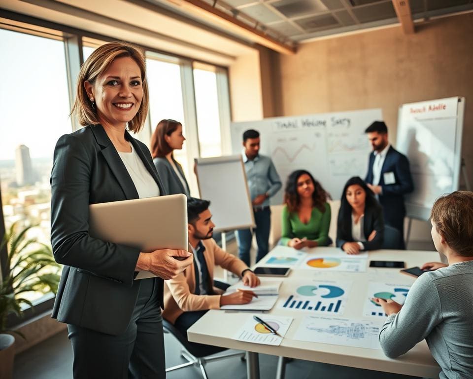 Hoe ondersteunt een salesmanager commerciële teams?