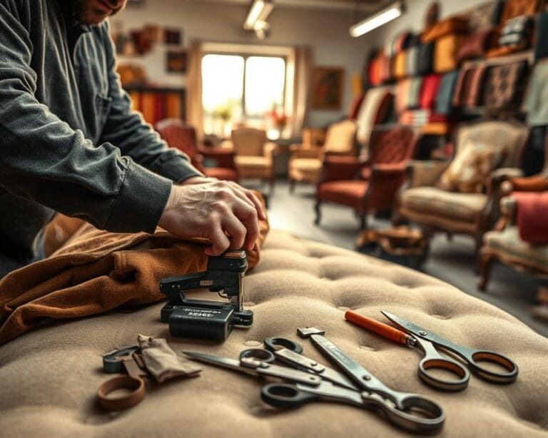 Wat maakt een stoffeerder kundig in vakwerk?