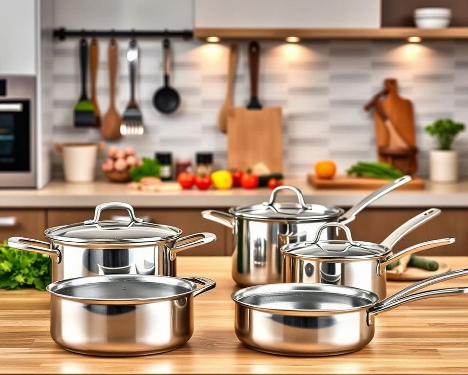 Welke pannenset is geschikt voor dagelijks koken?