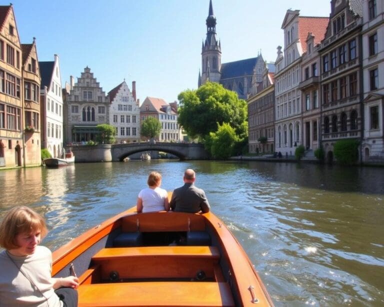 Wat zie je tijdens een boottocht door de grachten van Gent?