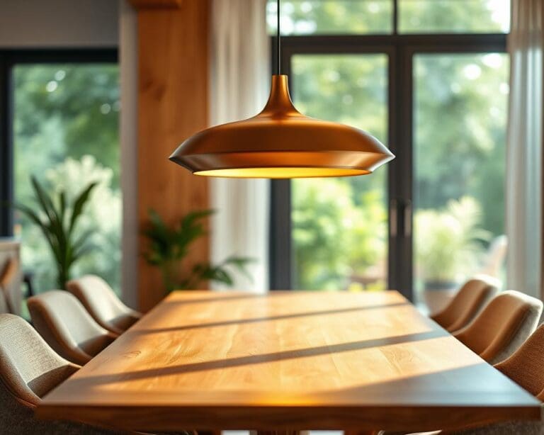 Welke design hanglamp past boven een eettafel?