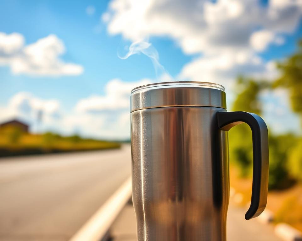 Welke koffiebeker is geschikt voor onderweg?