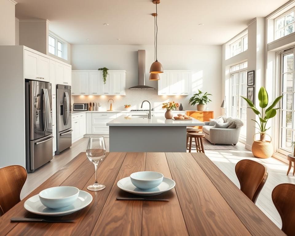 Hoe richt je een open keuken in?