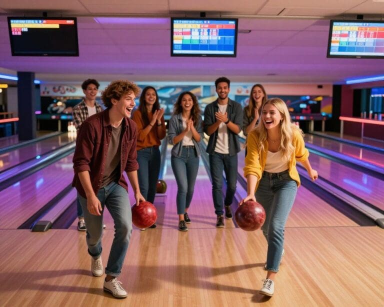 Wat zijn leuke plekken om te bowlen met vrienden?