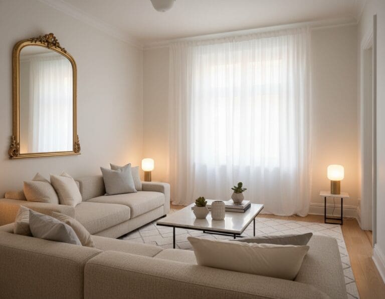 kleine woonkamer groter laten lijken