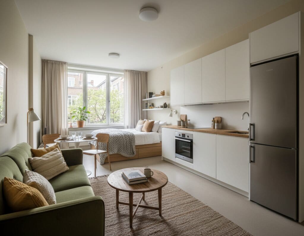 studio appartement indelen