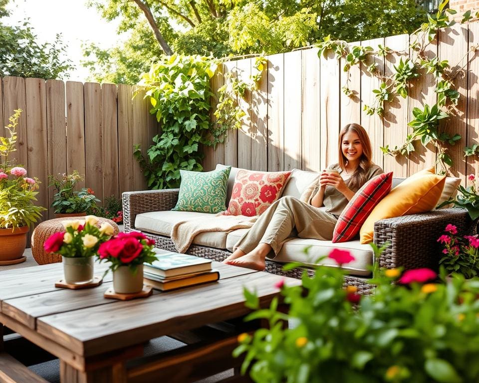 loungehoek tuin